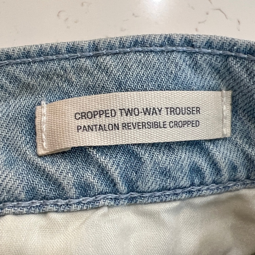 Universal Thread Light Wash Cropped Two-Way Trouser Jeans Size 10R NWT - Picture 10 of 15